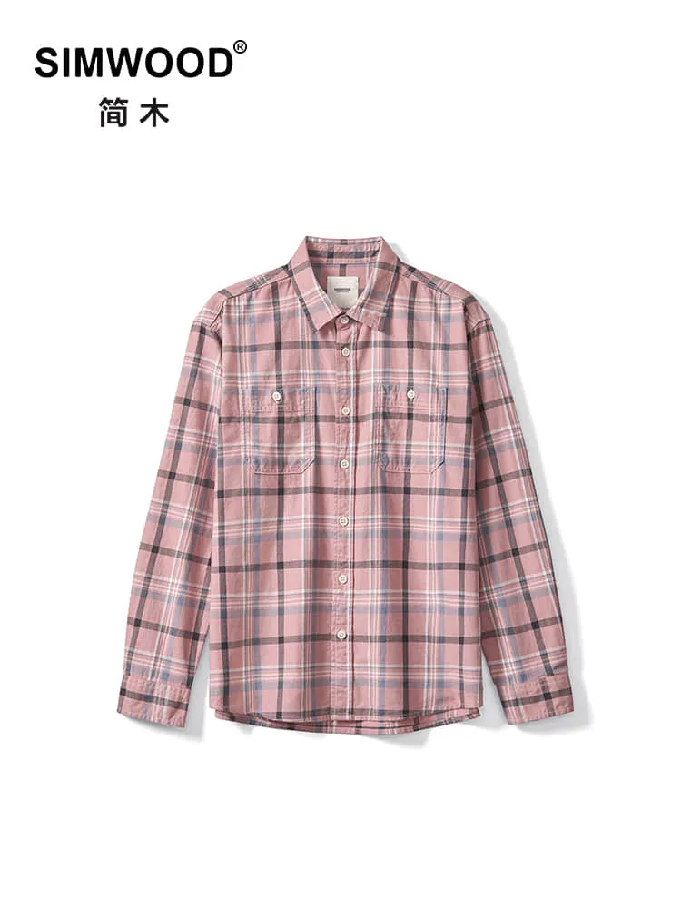 100% Cotton Fabric Plaid Shirts