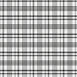 100% Cotton Happy Plaid - Black designed by Maureen Cracknell