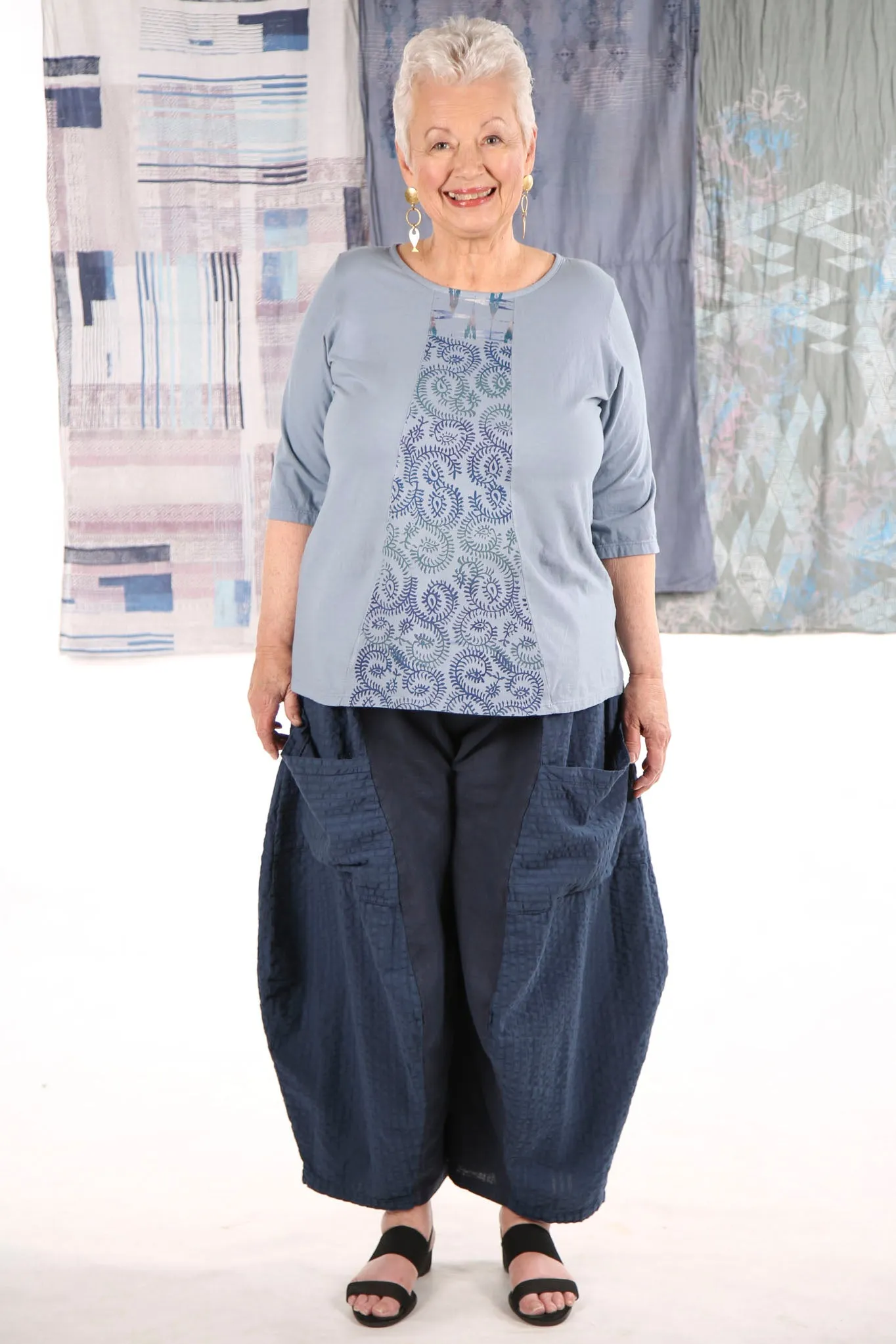 1207 Sunny Day Top Summer Blue-P