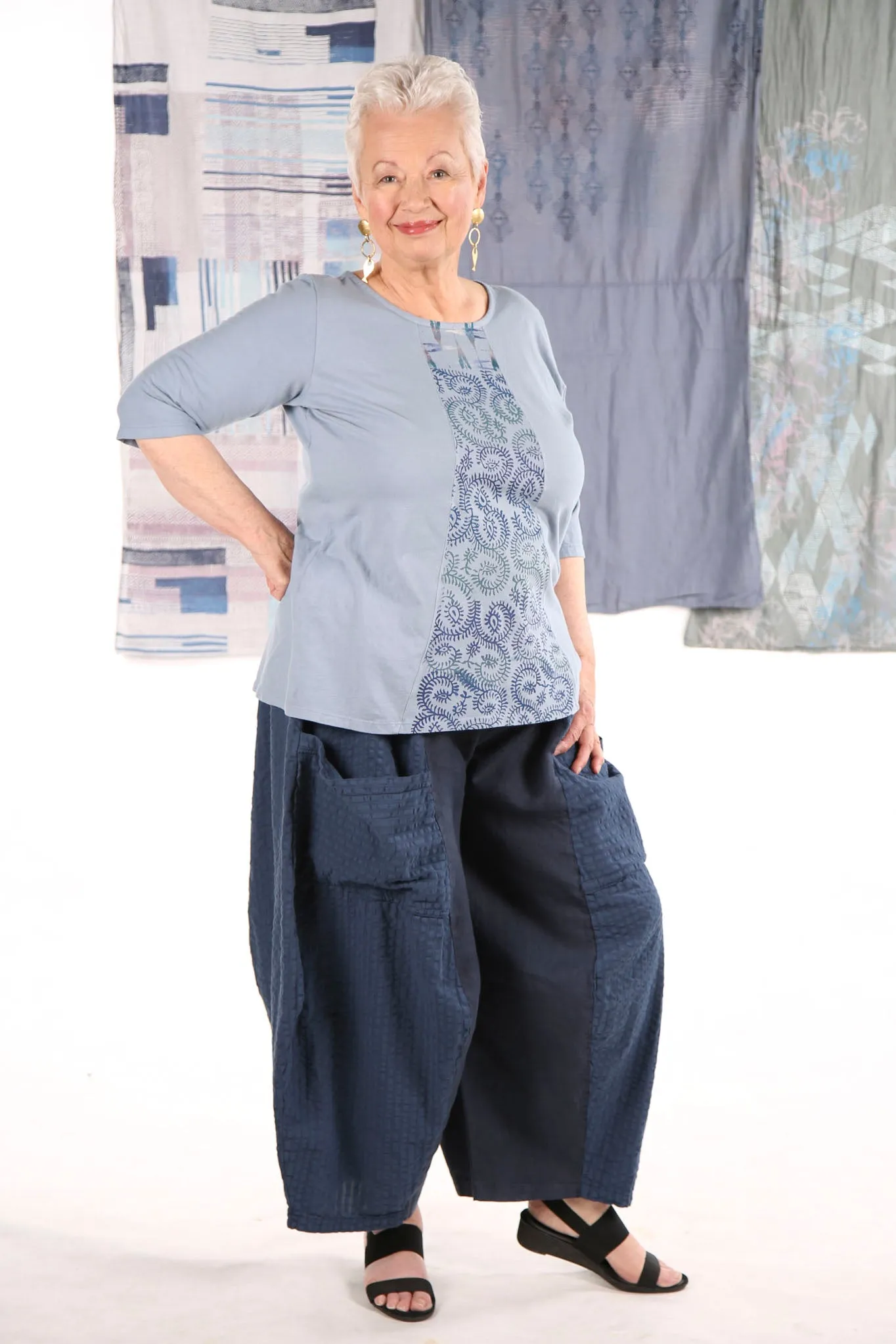 1207 Sunny Day Top Summer Blue-P