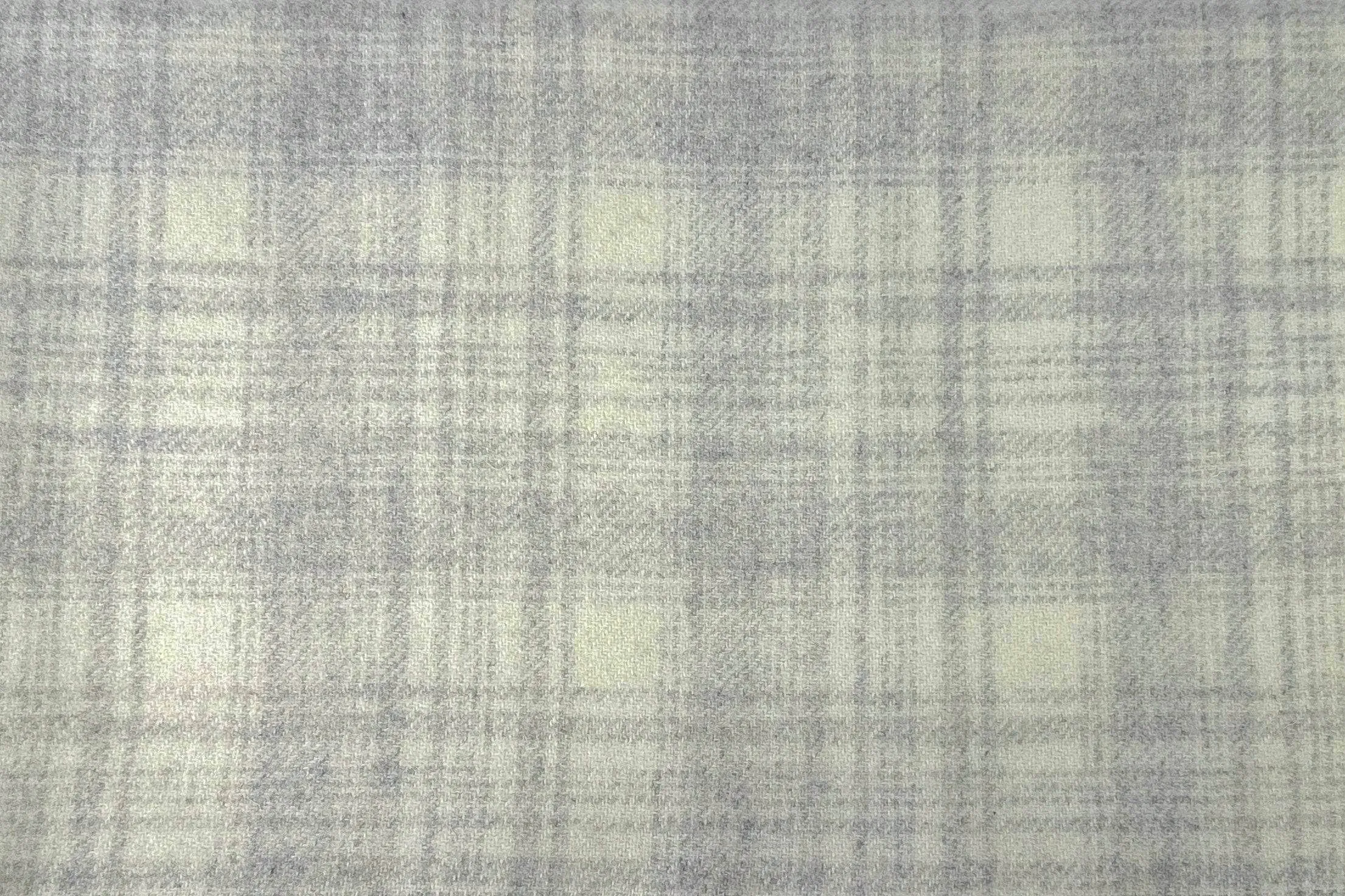 $14 Wool Cloth Swatch - European Plaid - Beige Plaid