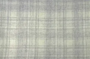 $14 Wool Cloth Swatch - European Plaid - Beige Plaid