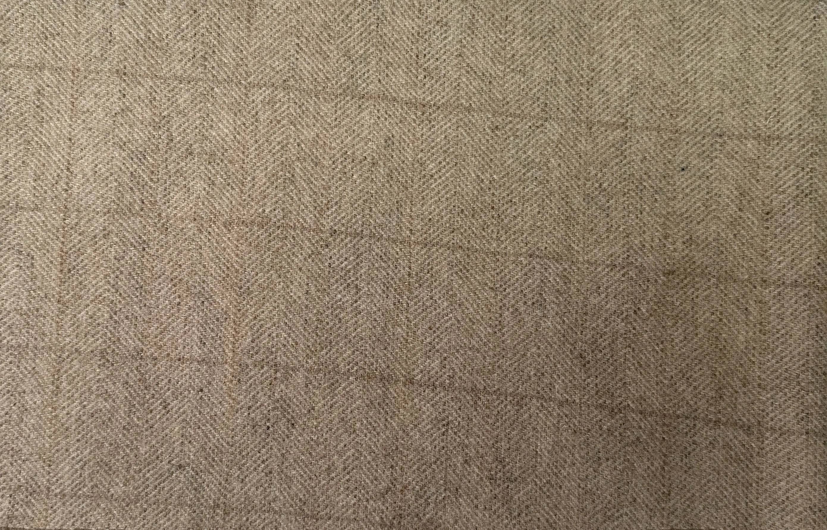$14 Wool Cloth Swatch - European Plaid - Soft Beige Sand