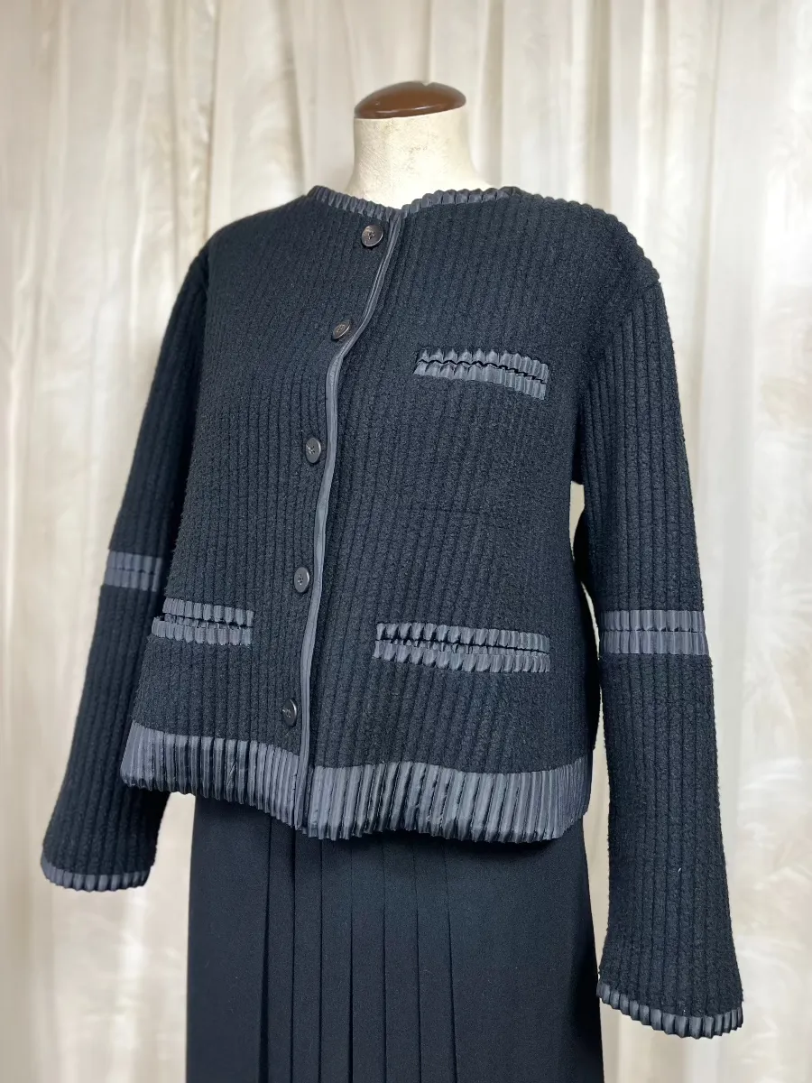 1990's Issey Miyake Grooved Crop Jacket