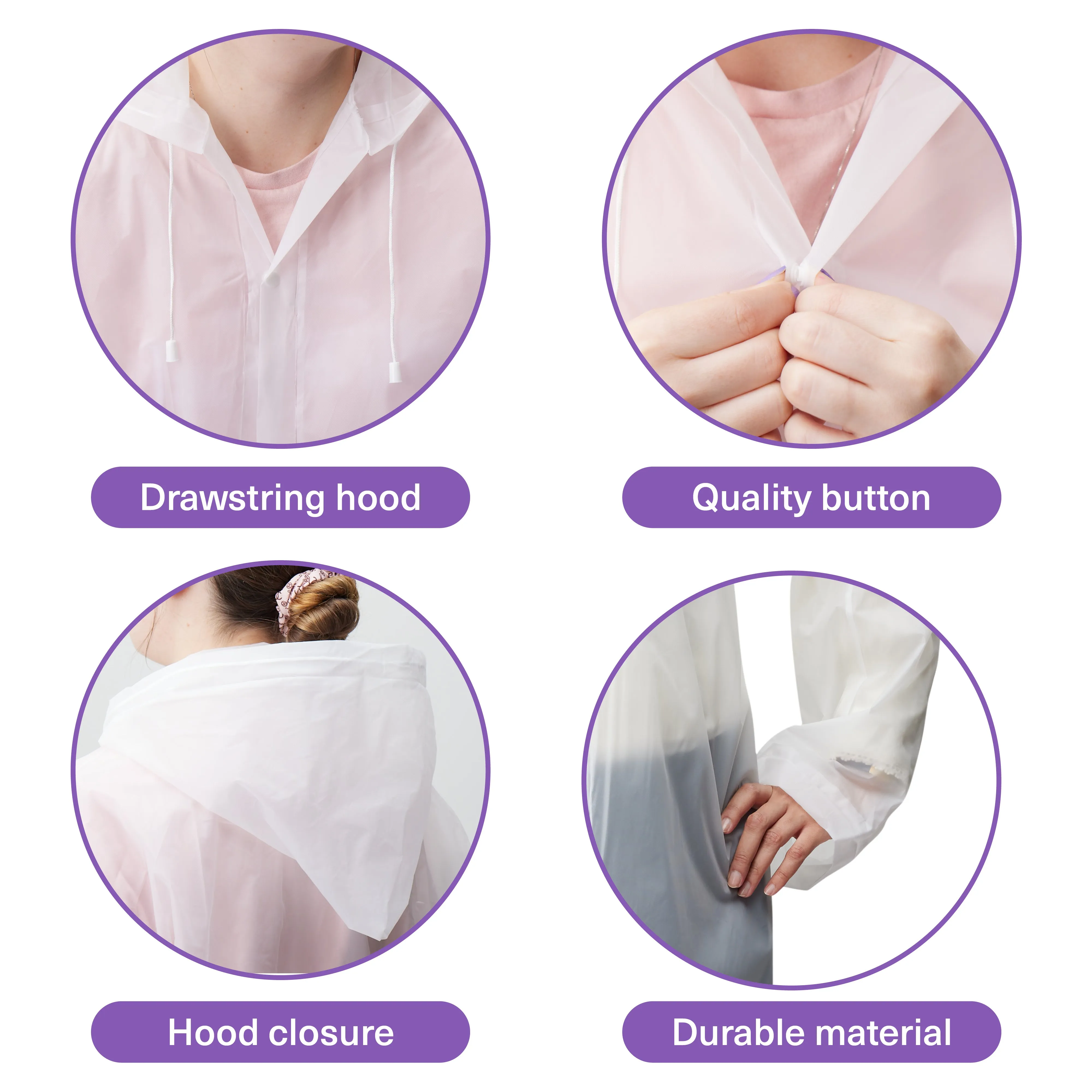 2 Waterproof Ponchos (Adult)