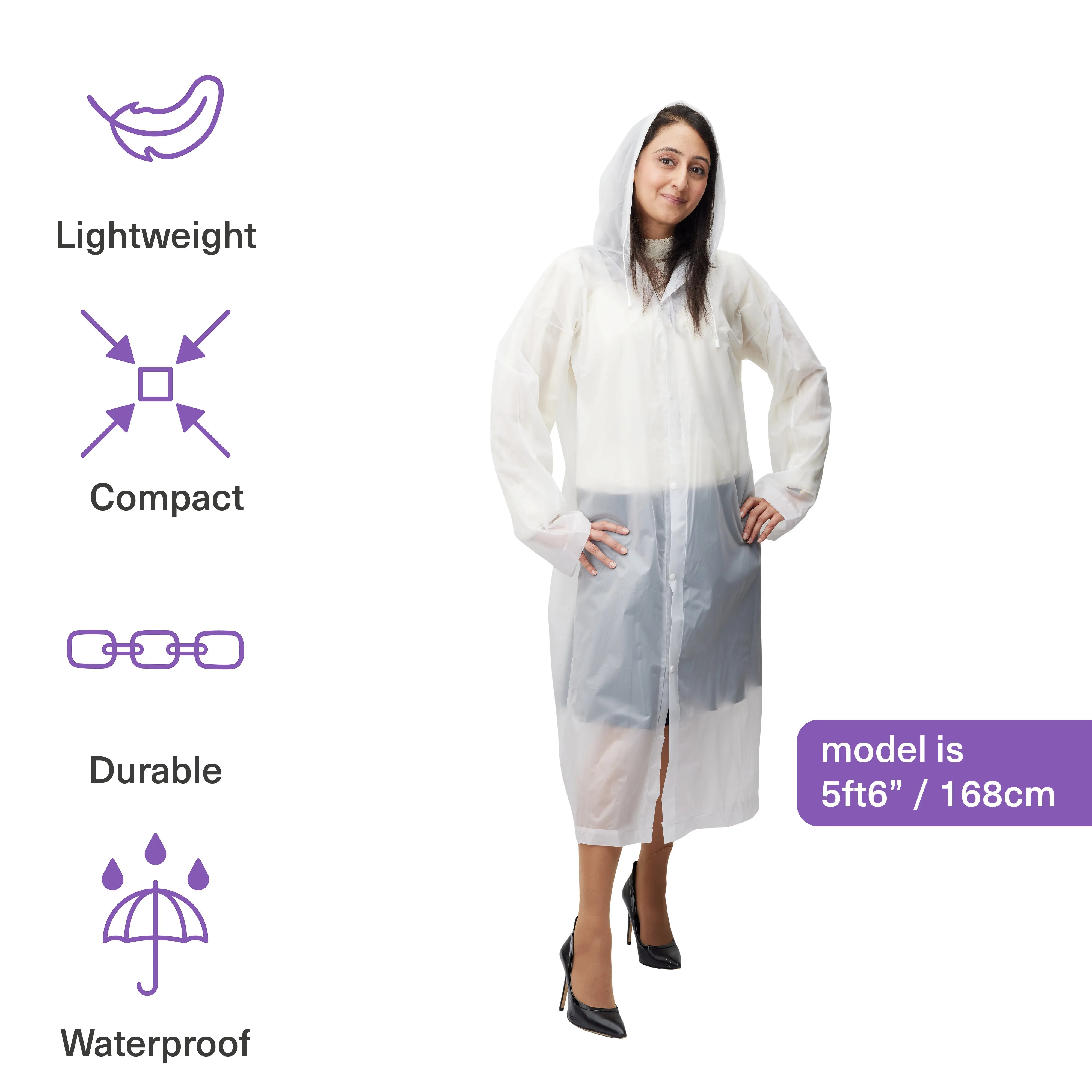 2 Waterproof Ponchos (Adult)