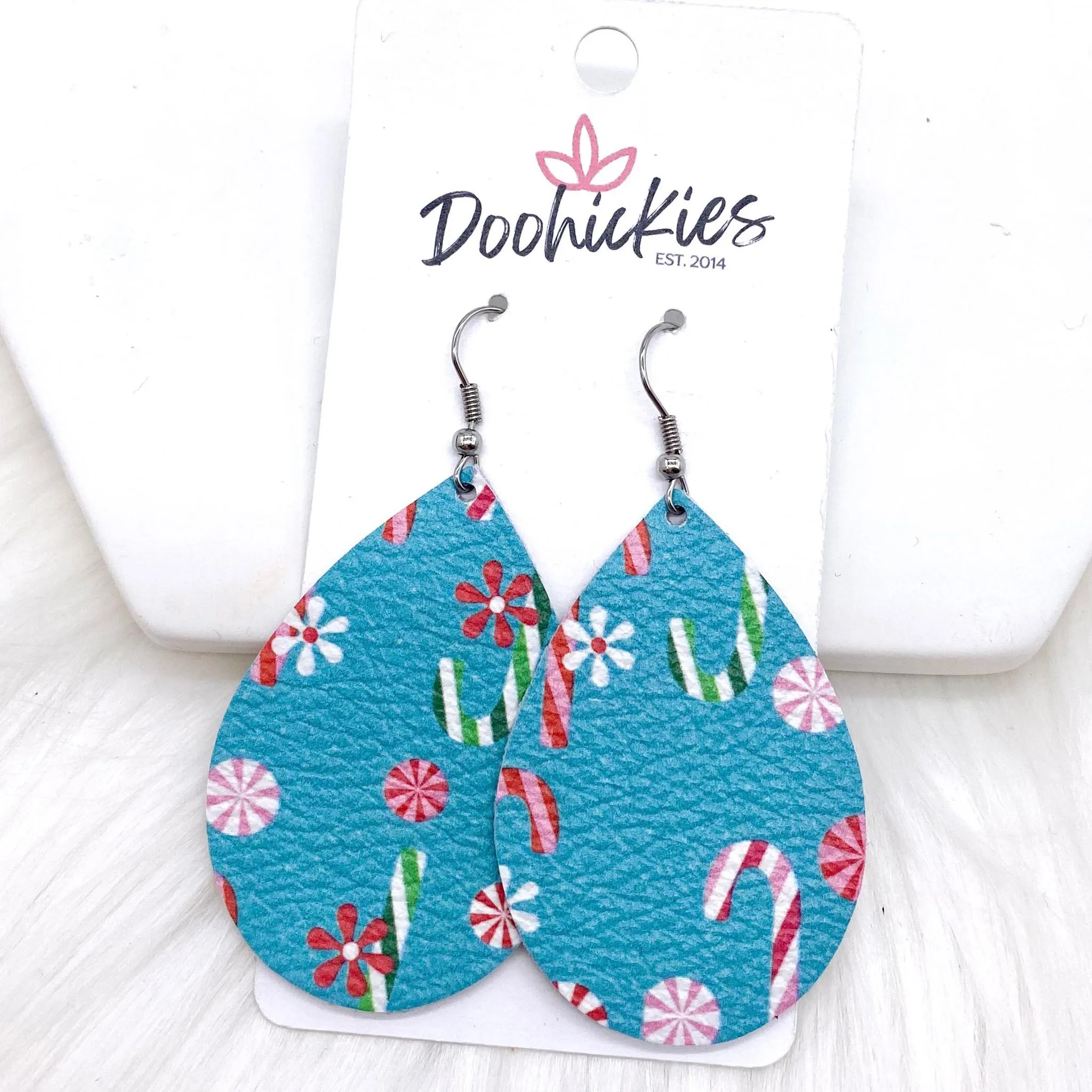2" Candy Cane Lane Mini Collection -Earrings