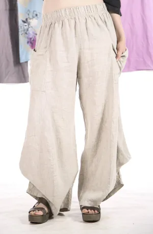 3243 Linen Billow Pant Natural-U