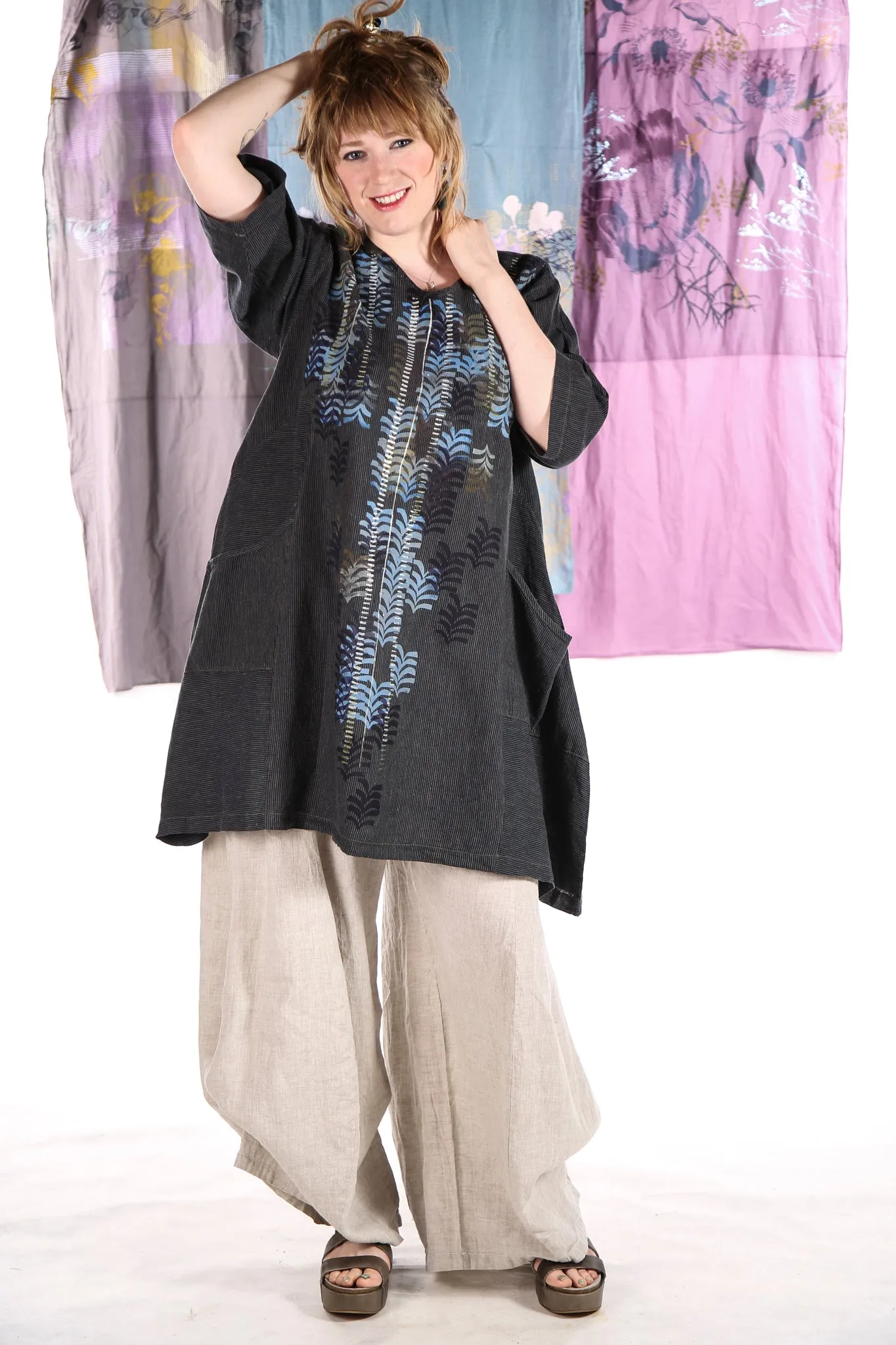 3243 Linen Billow Pant Natural-U