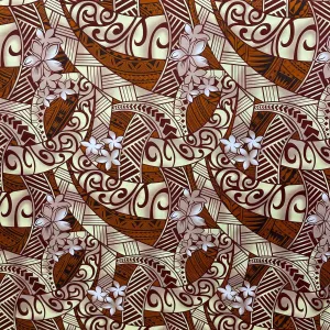 44" Cotton C61 Yellow Brown