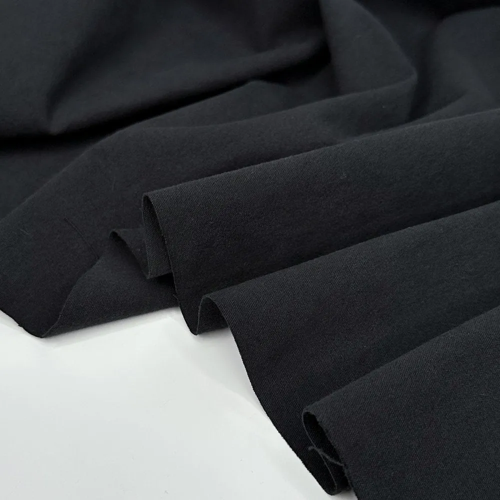 7.1 oz 100% Organic Washed Cotton - Black