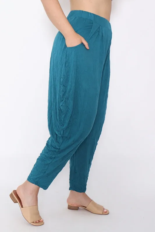 7774 Teal Harem pants