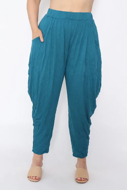 7774 Teal Harem pants
