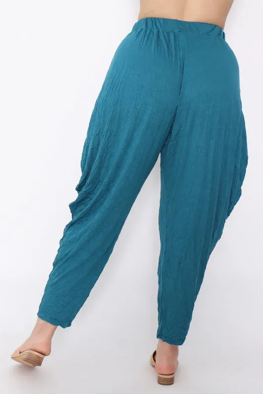 7774 Teal Harem pants