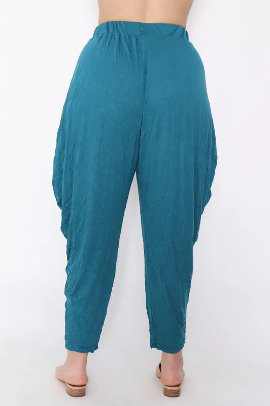 7774 Teal Harem pants