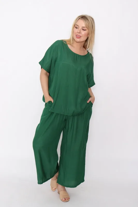 7983 Wide Let Pant Green
