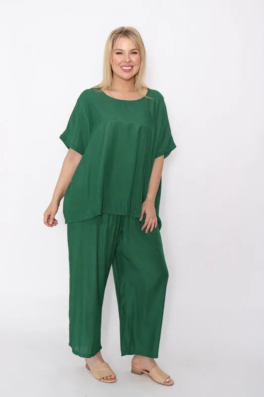 7983 Wide Let Pant Green
