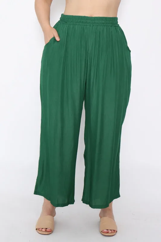 7983 Wide Let Pant Green