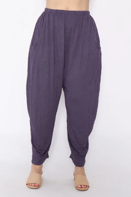 7986 Ink Crinkle Cotton Square Top & 7718 Comfy pants