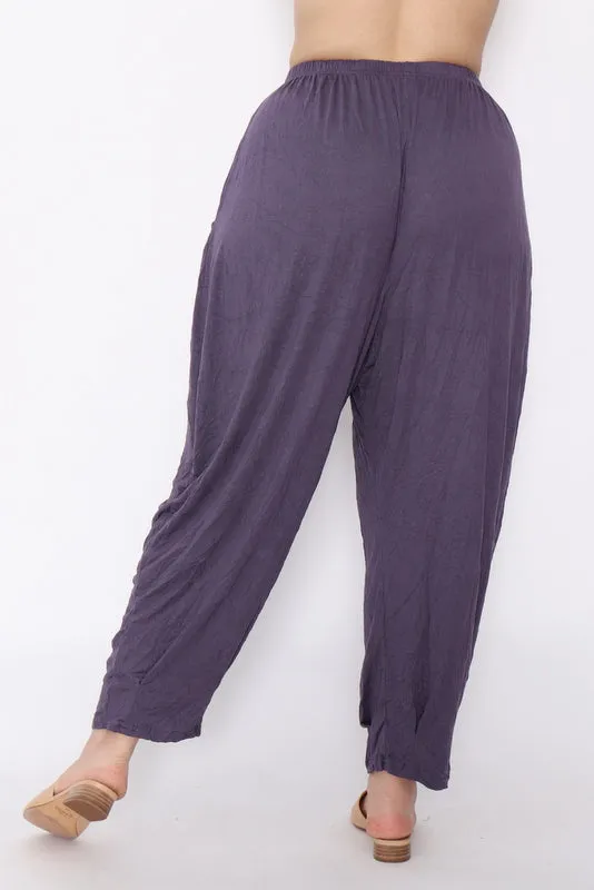 7986 Ink Crinkle Cotton Square Top & 7718 Comfy pants