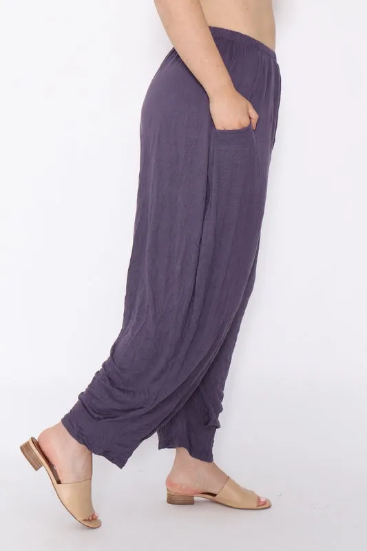 7986 Ink Crinkle Cotton Square Top & 7718 Comfy pants