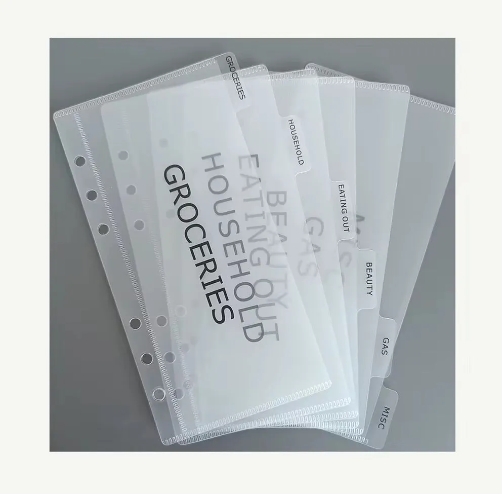 A6 Cash Envelope Binder Set (6)