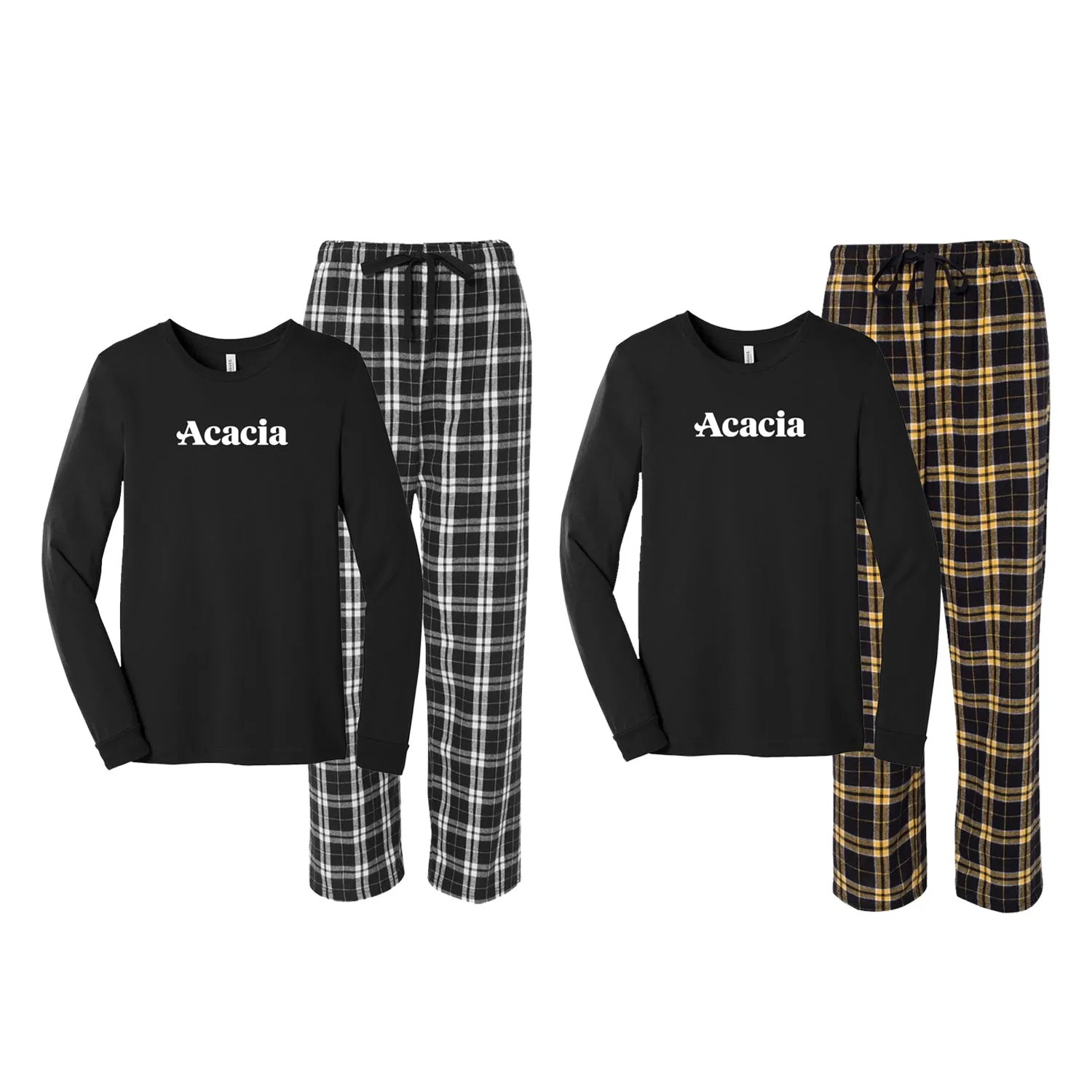 acacia Flannel Pant and Tshirt Set