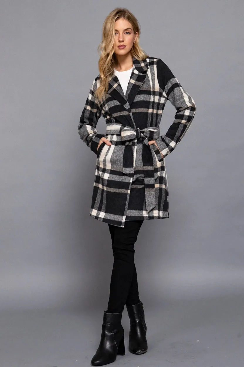 Active Basic Plaid Woven Jacket
