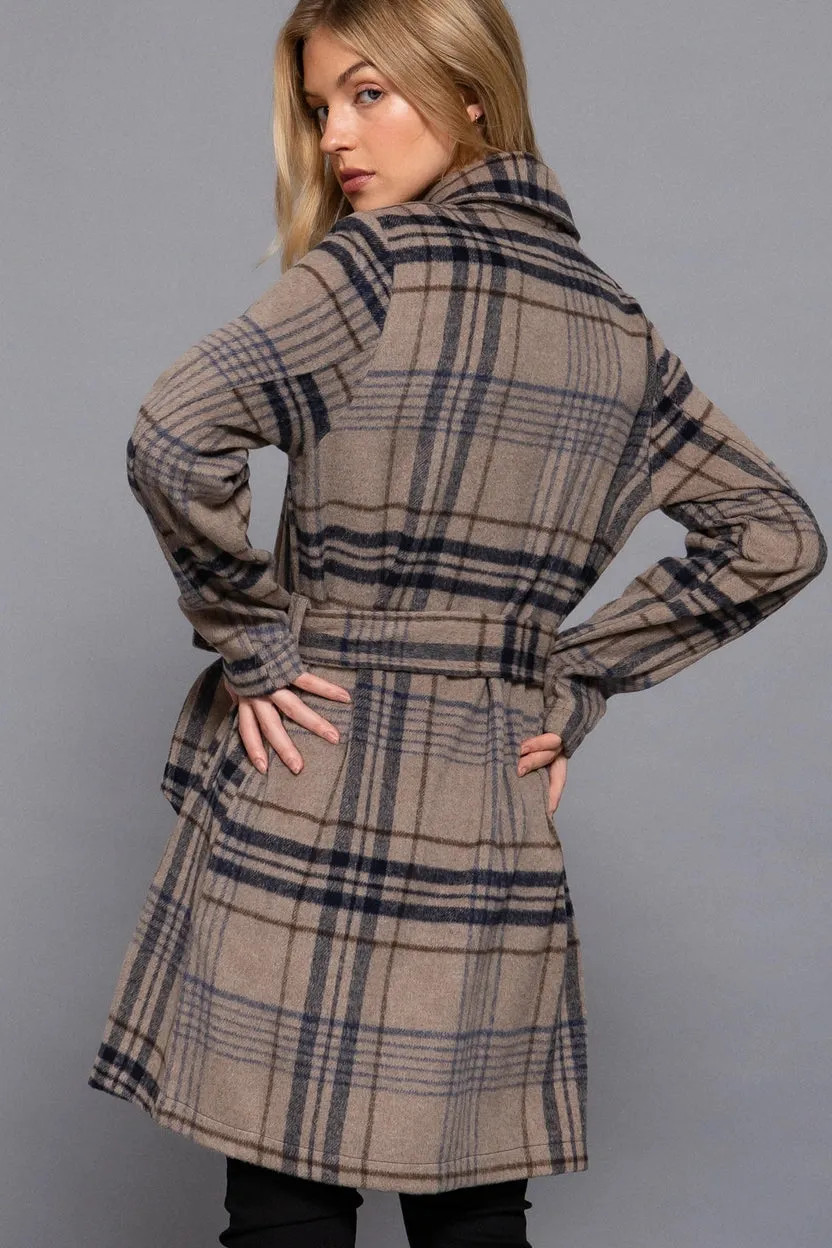 Active Basic Plaid Woven Jacket