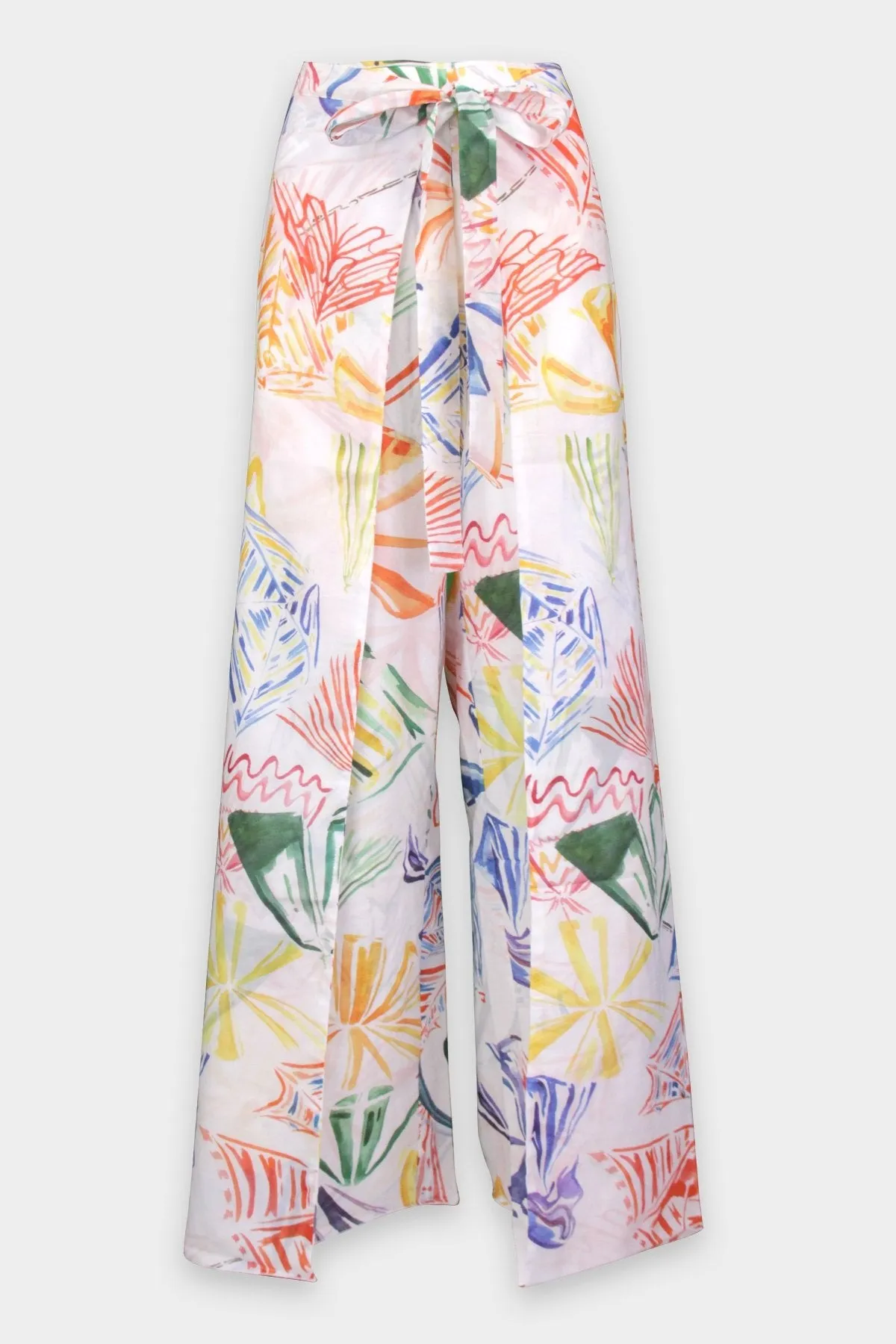 Agnes Pareo Trousers in White Print