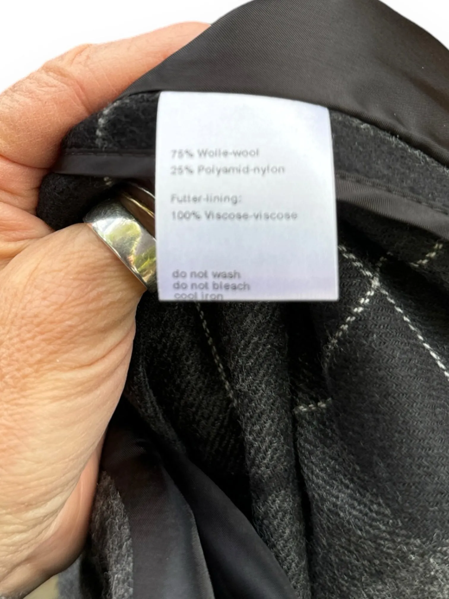 AKRIS Size Large Black & Gray Jacket