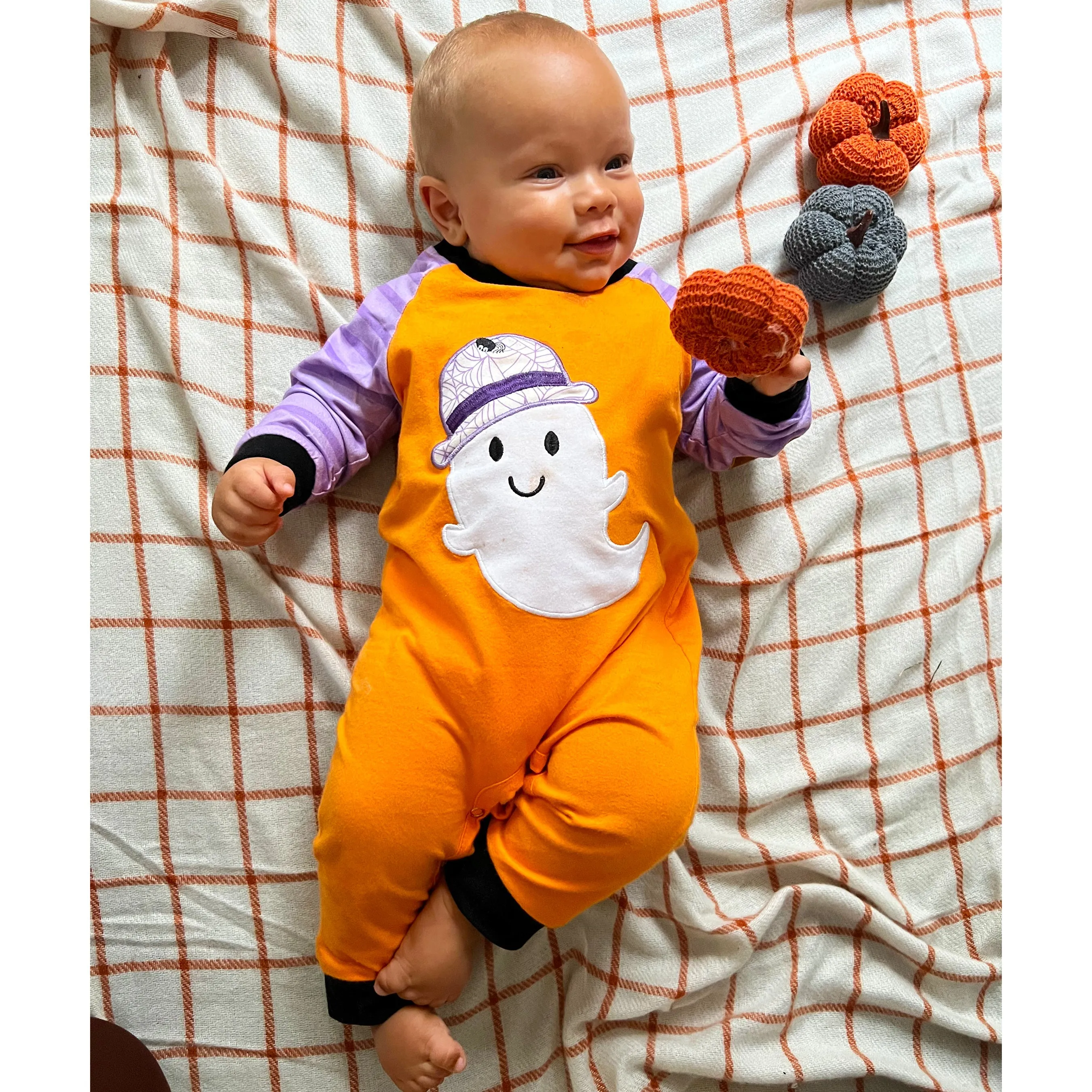 AL Limited Baby Boys Girls Halloween Ghost Costume Cotton Romper