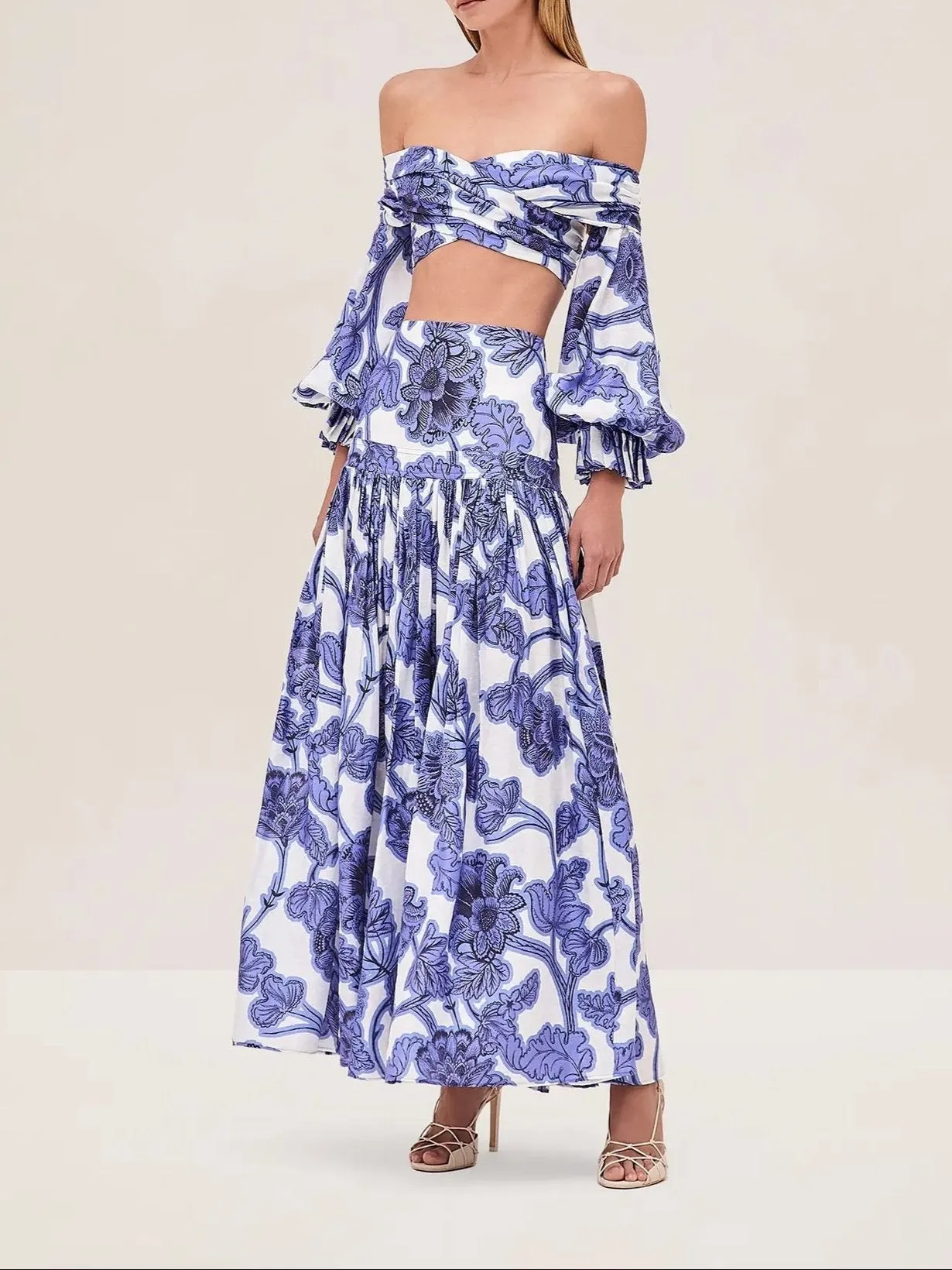 Alexis Trisha Top in Blue Abyss