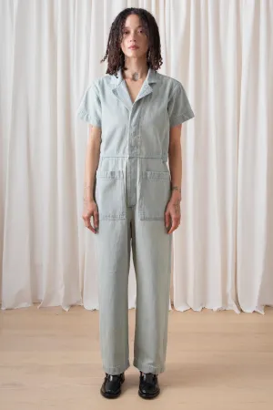 Ali Golden Boiler Suit in Light Denim