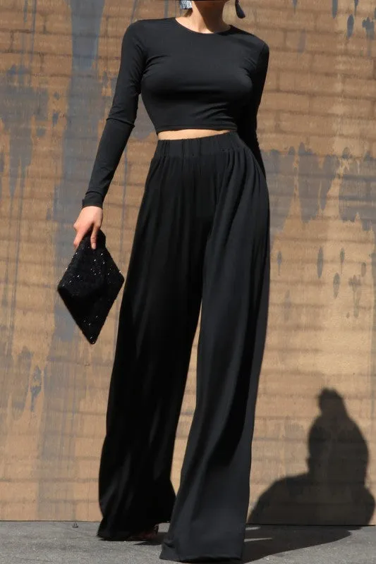 ALIA WIDE LEG PANT SET