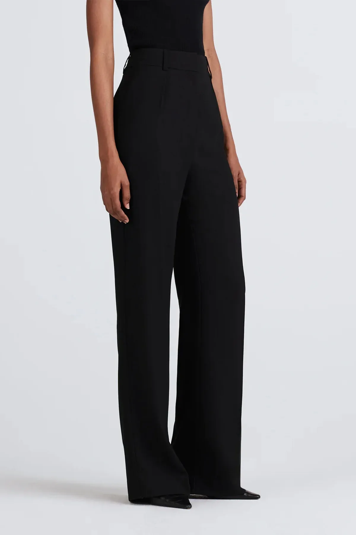 Alice Wide-Leg Trouser in Black
