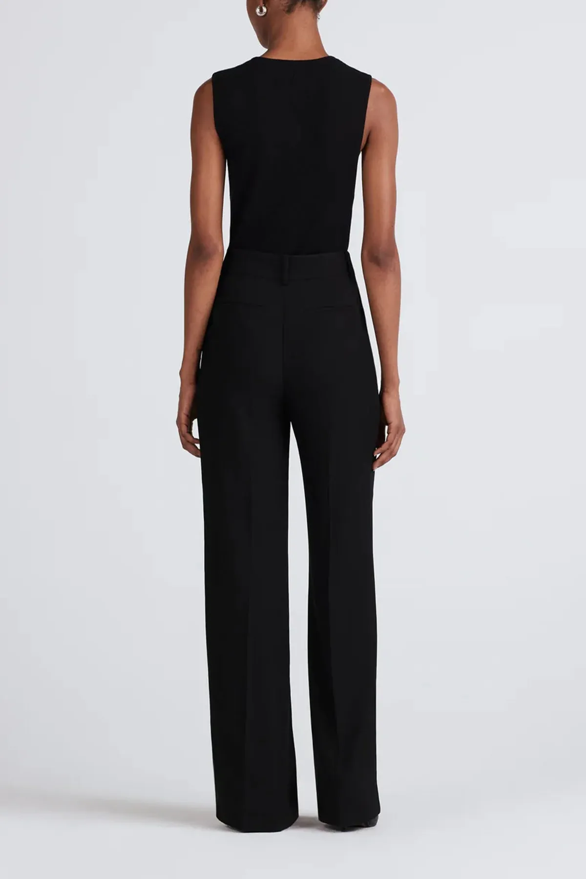 Alice Wide-Leg Trouser in Black