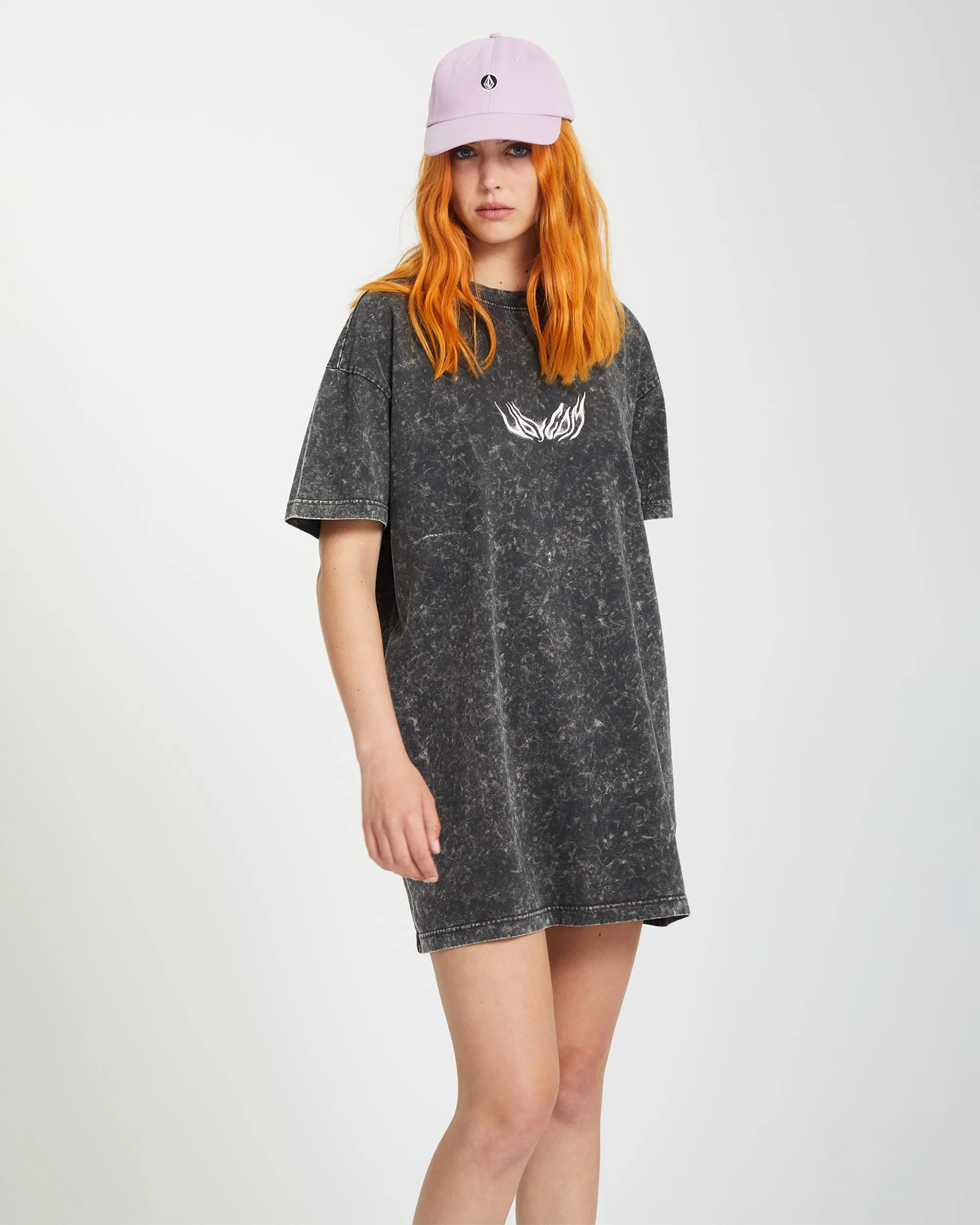 Alix Tee Dress - VINTAGE BLACK