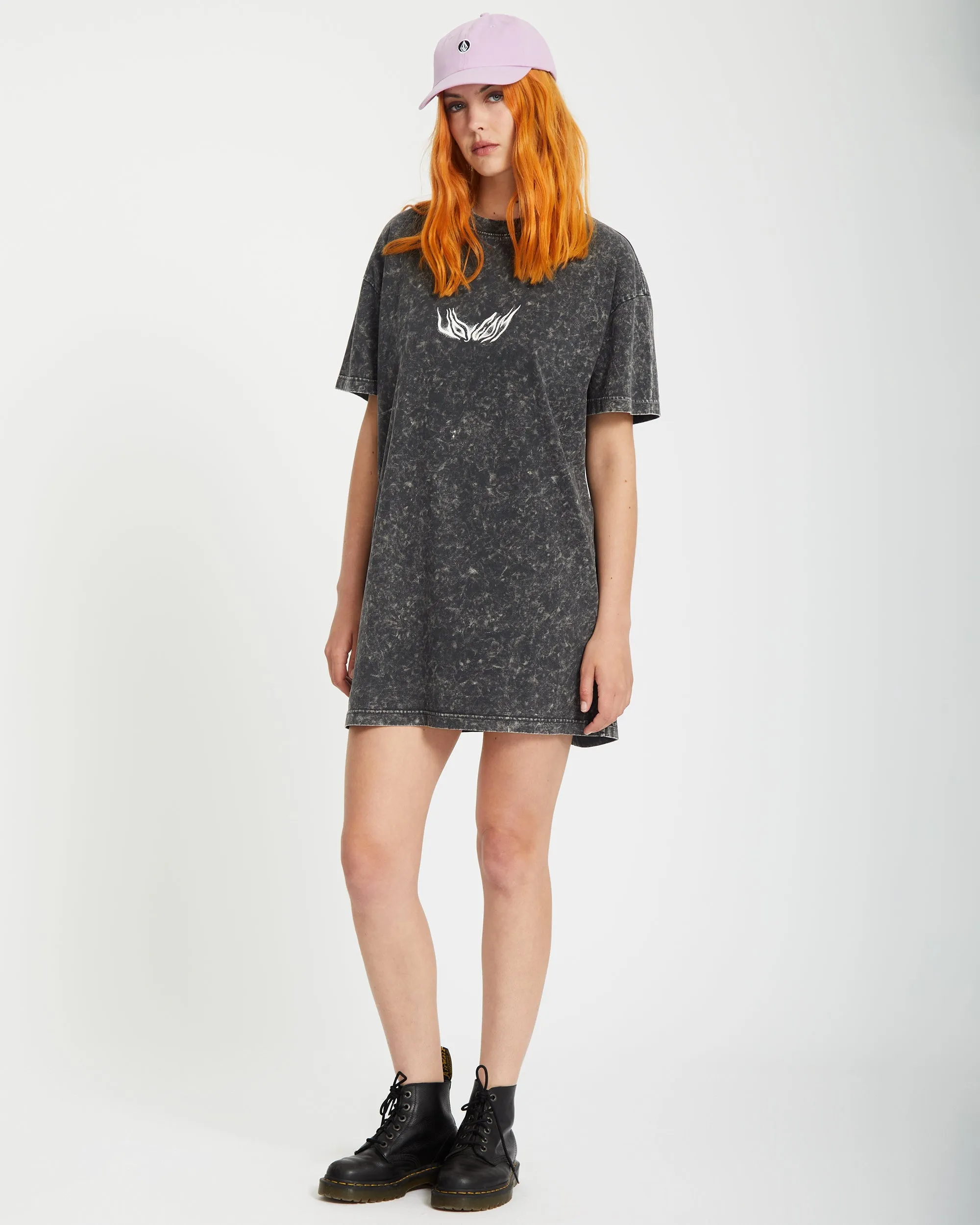 Alix Tee Dress - VINTAGE BLACK