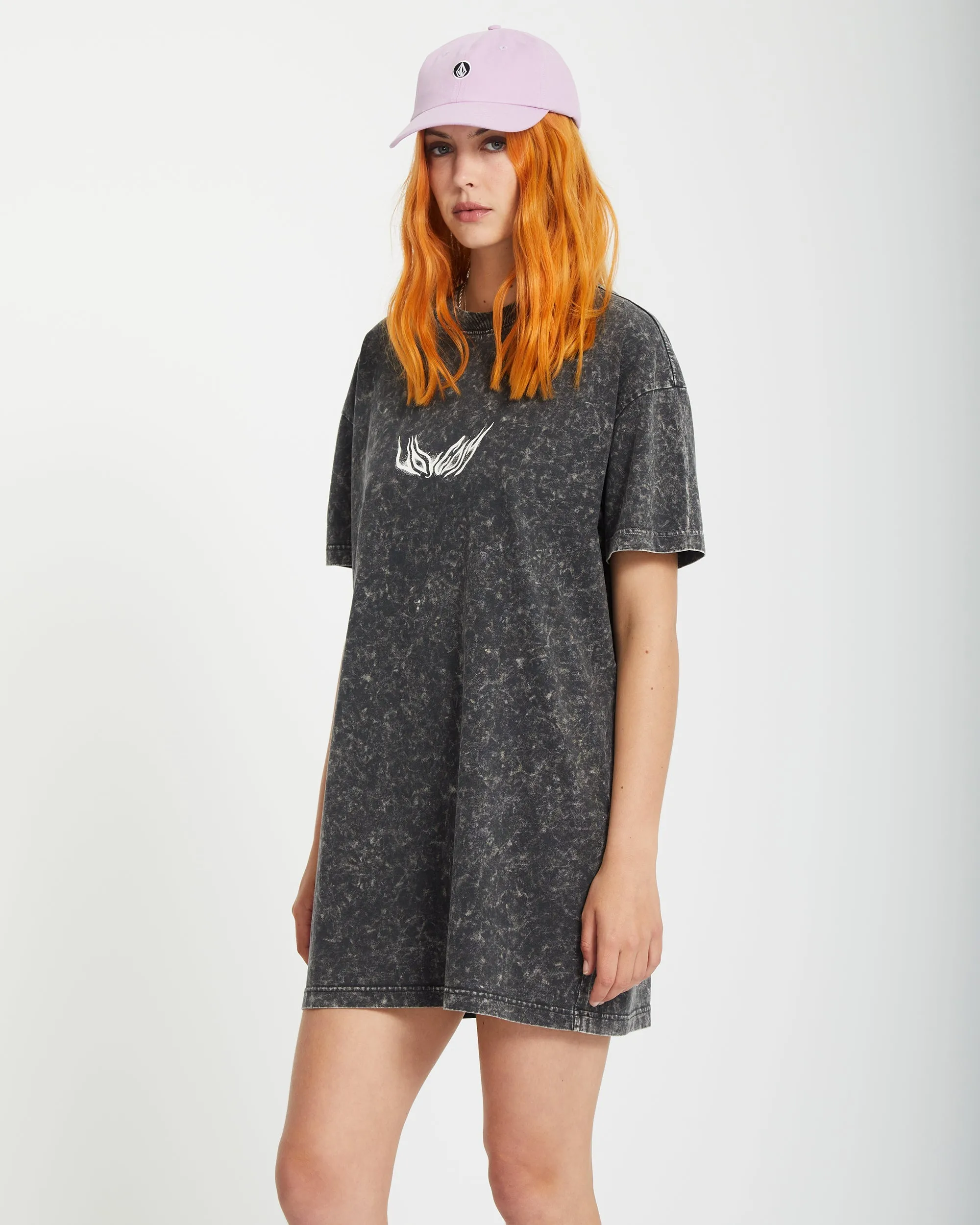 Alix Tee Dress - VINTAGE BLACK