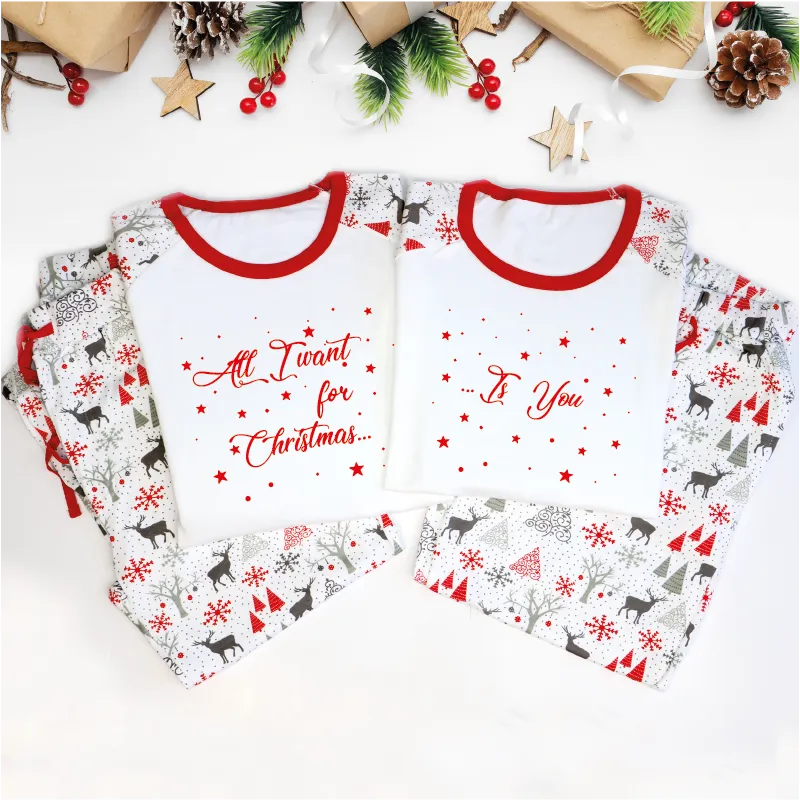 All I Want for Christmas Is You Couple Christmas PJs