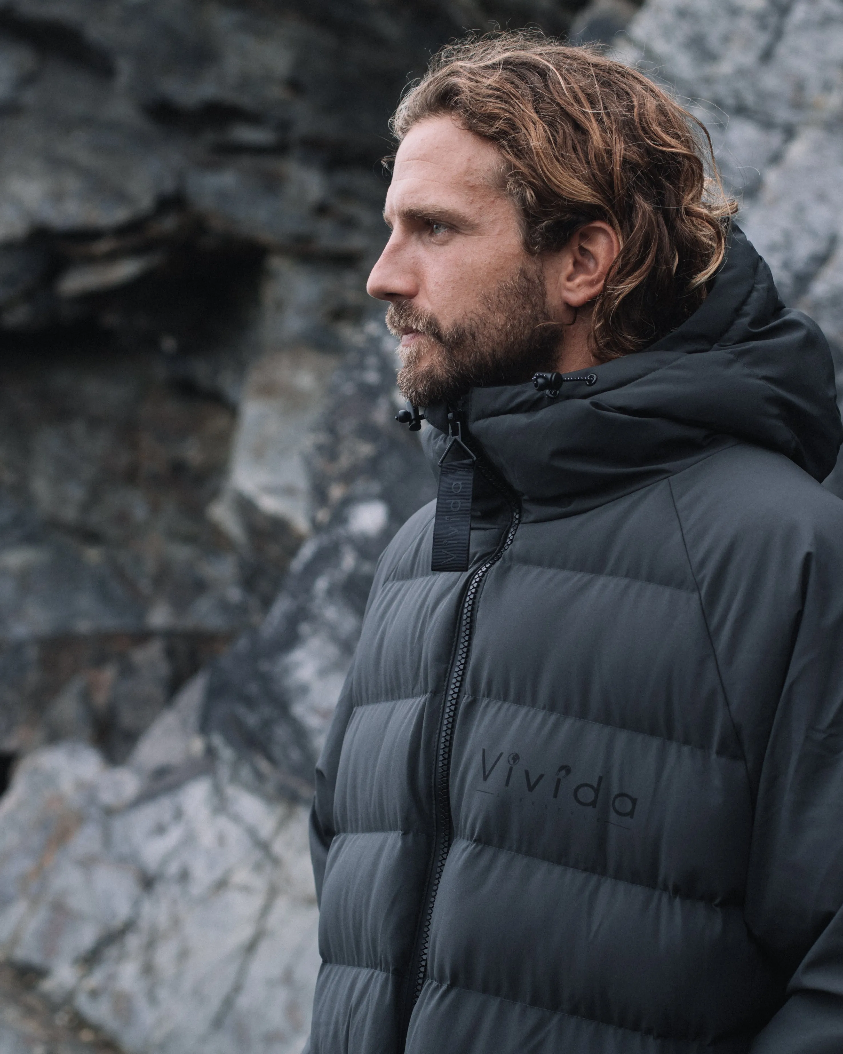 All Weather Puffer Changing Robe - Fossil Grey
