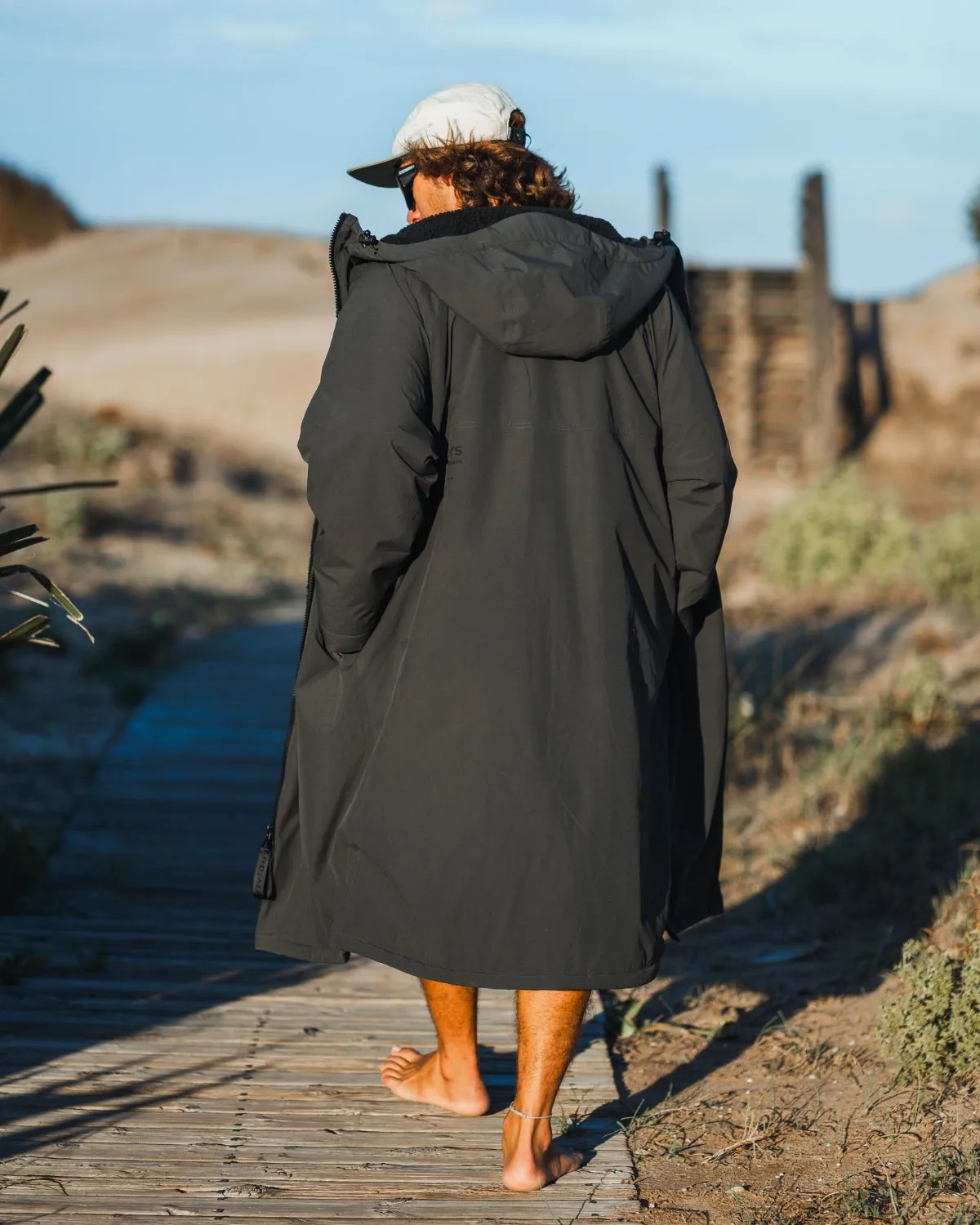 All Weather Sherpa Changing Robe - Fossil Grey