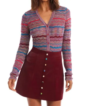 Allison New York - Rhinestone Mini Skirt