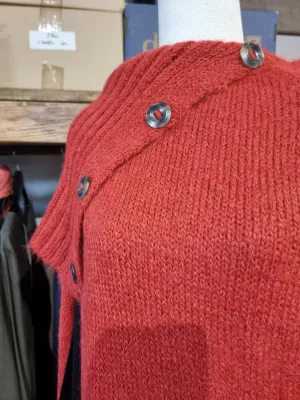 Alpaca Poncho with Arm Holes