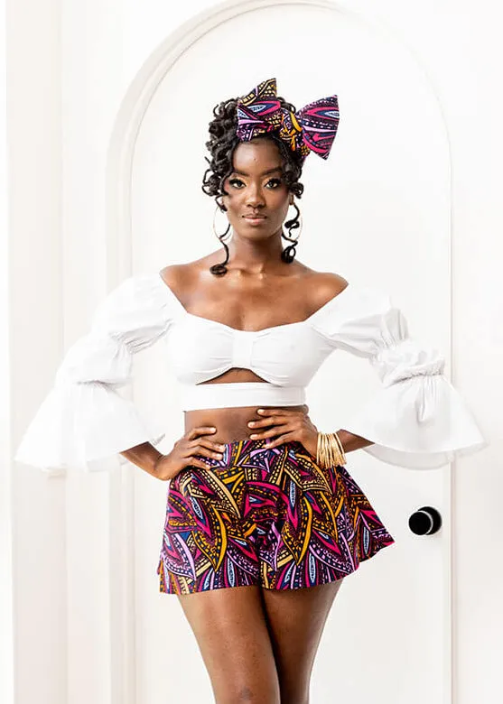 Ambar Women's Crop Top (White) - Clearance