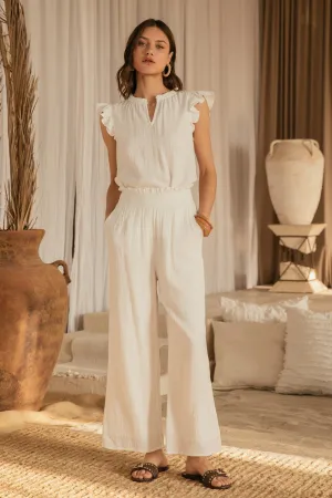 Angel White Wide Leg Pants