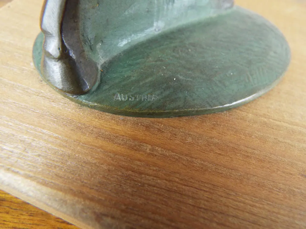 Antique Austrian Bronze Cowboy Figurine ~ 6"