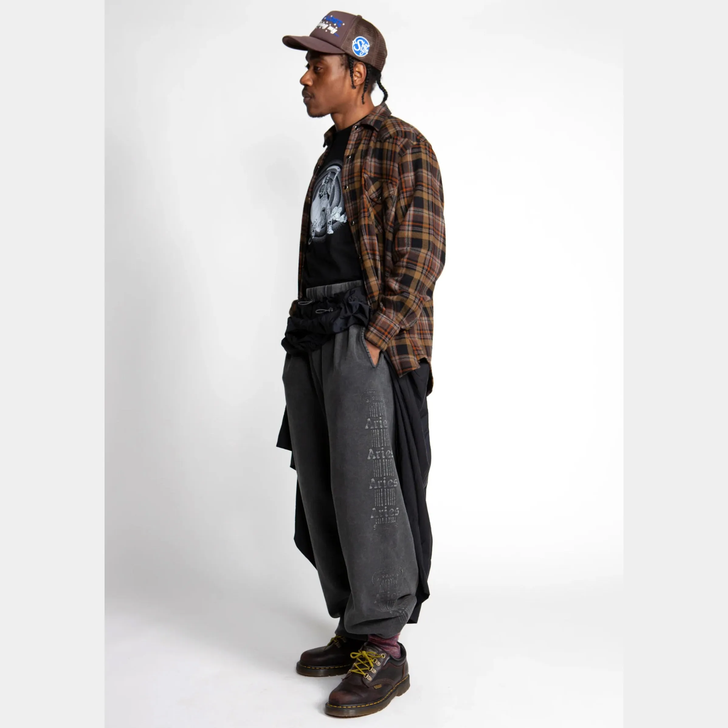 Aries Aged Ancient Column Sweatpant  Black