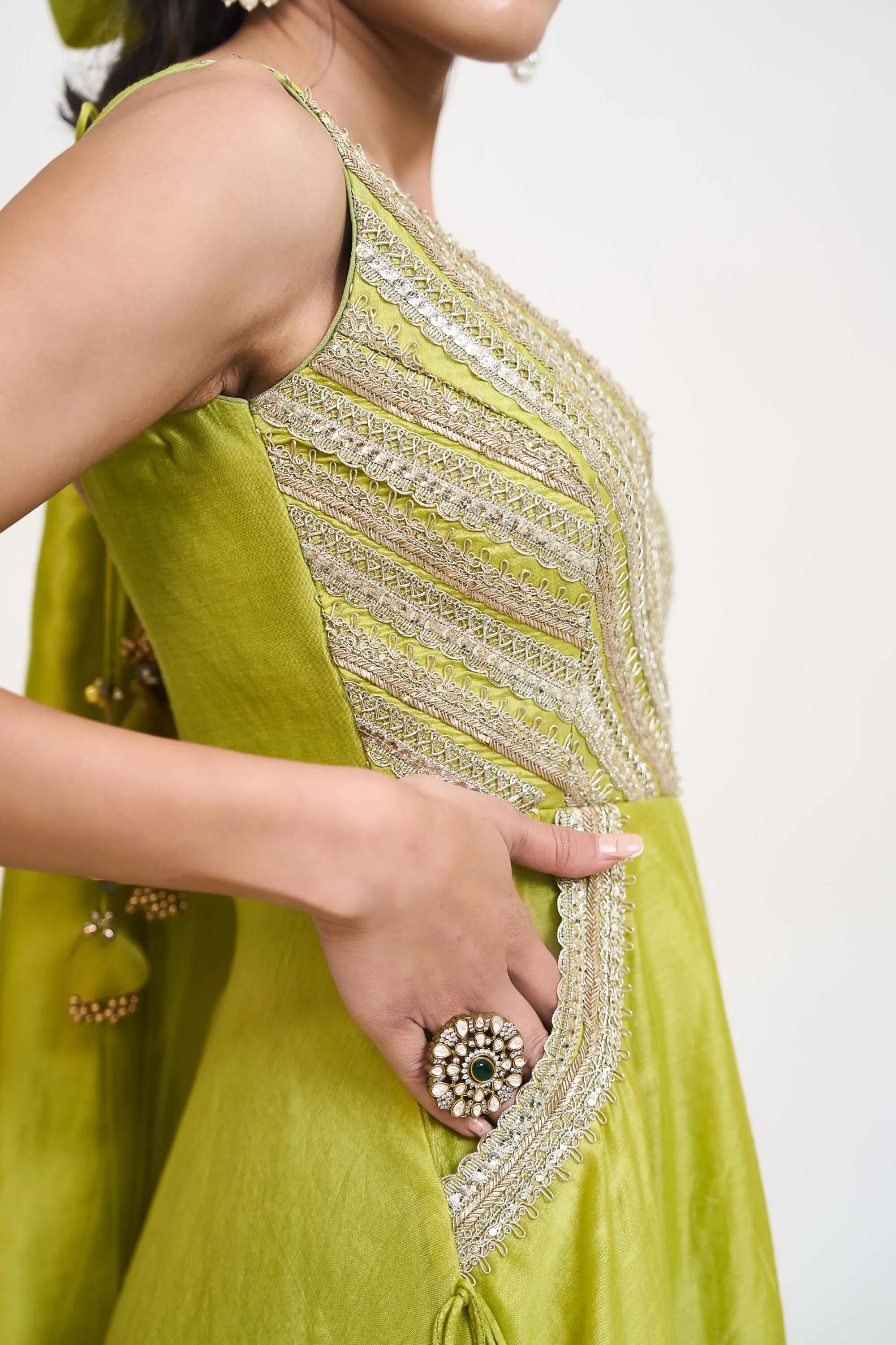 Arista lime green jumpsuit